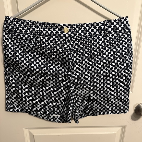 Anne Klein Pants - Anne Klein Star Patterned Women's Shorts - Navy and White